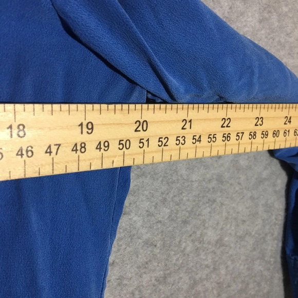 Womens Soft Surroundings Blouse Button Up Top Silk Office Work Career Wear - Picture 3 of 5